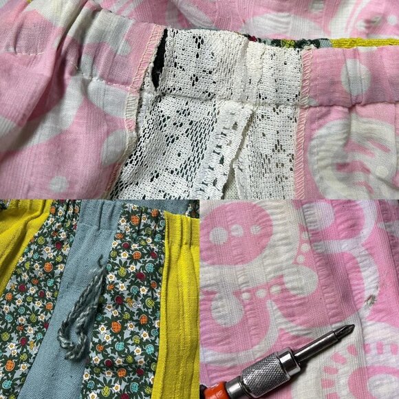 70s Vintage Patchwork Maxi Skirt Chessa Davis Bohemian Cottagecore Prairie. - Picture 8 of 8
